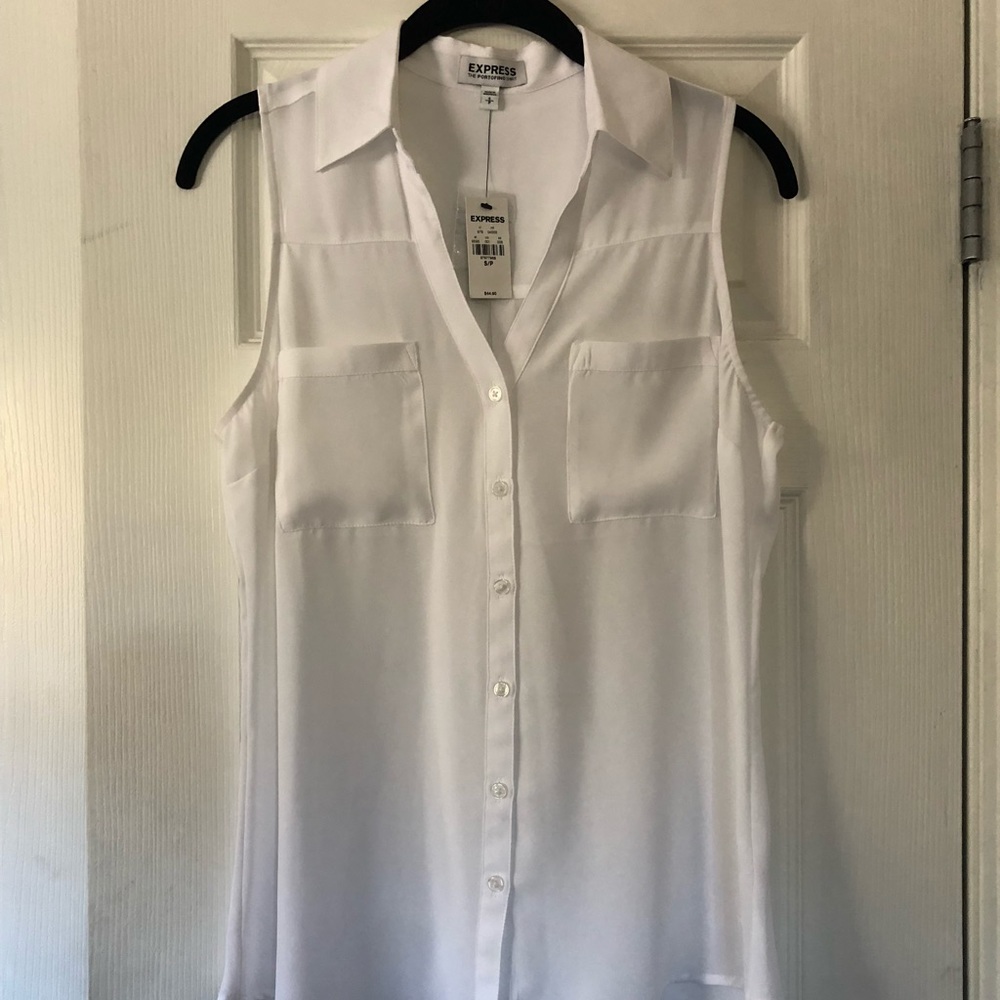 Sleeveless portofino shirt